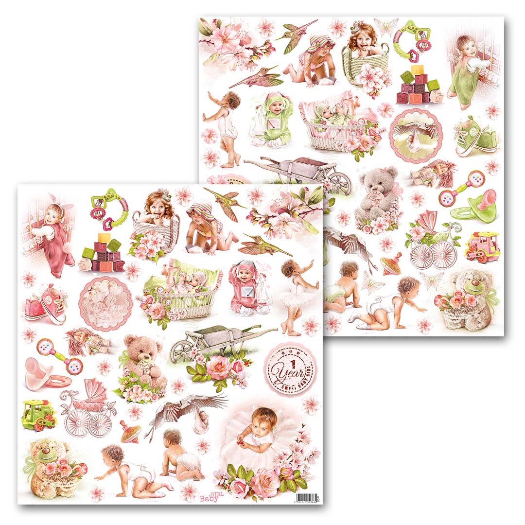 MyCRAFtime - Baby Girl - klippeark 0602