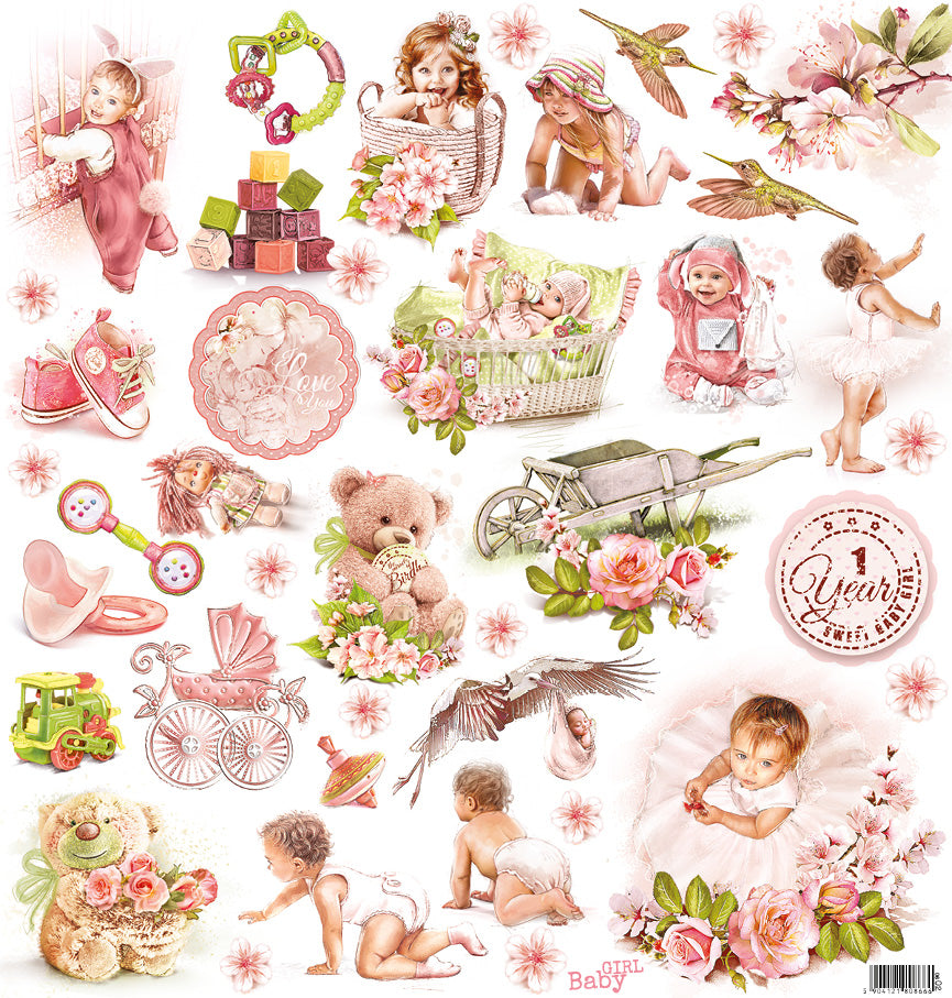 MyCRAFtime - Baby Girl - klippeark 0602