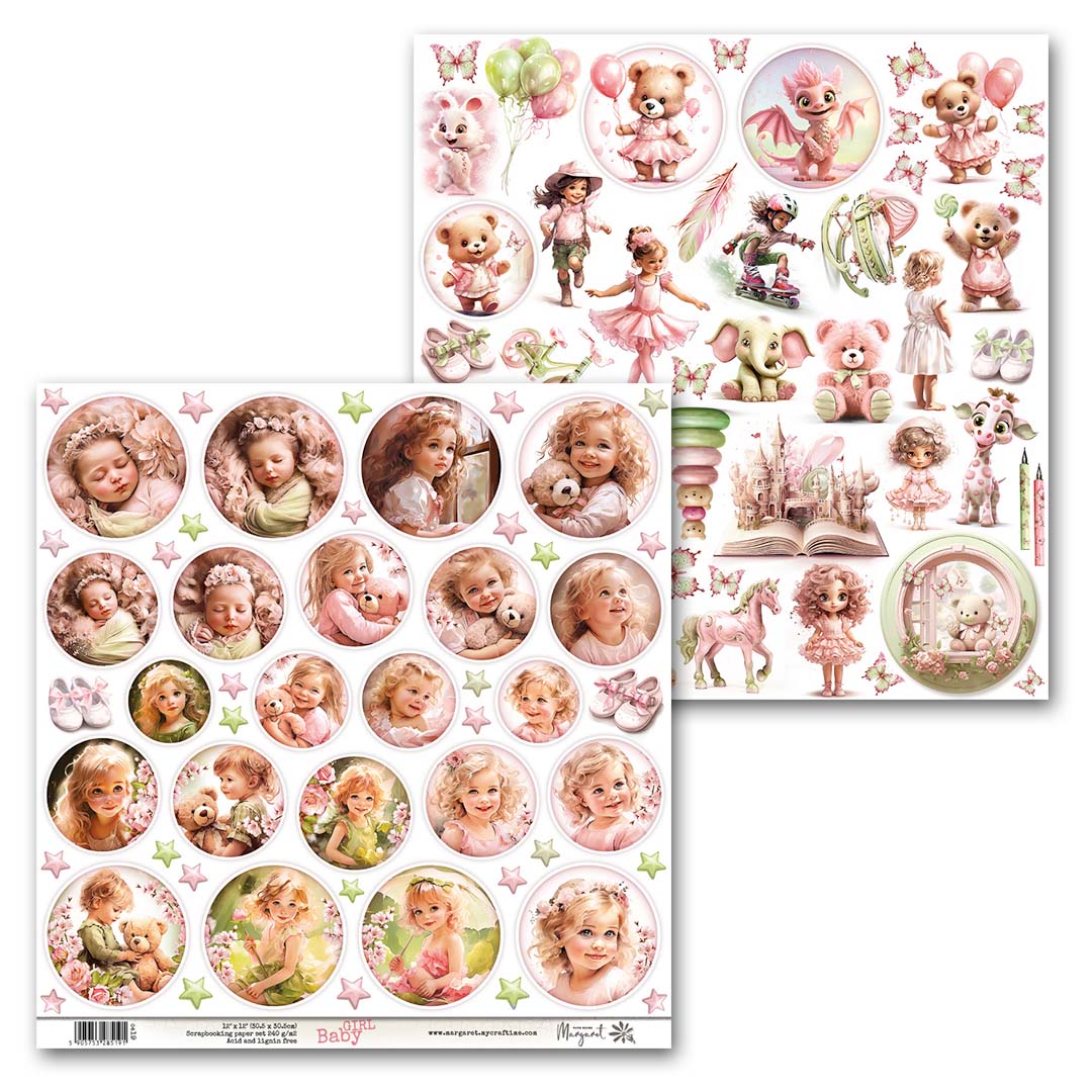 MyCrafTime - Baby Girl - klippeark 0619