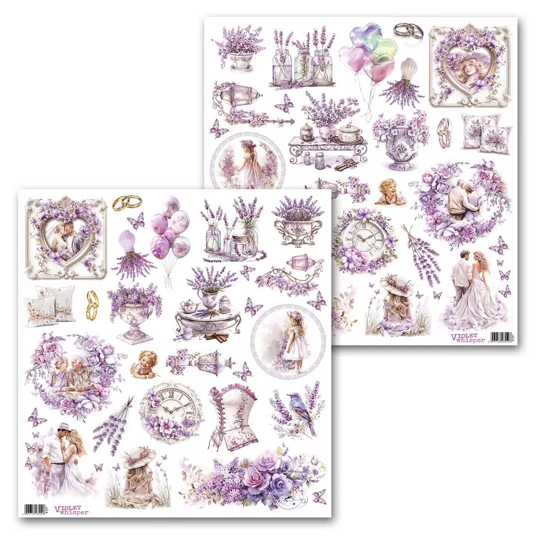 MyCrafTime - Violet Whisper 0914 - 12x12" klippeark