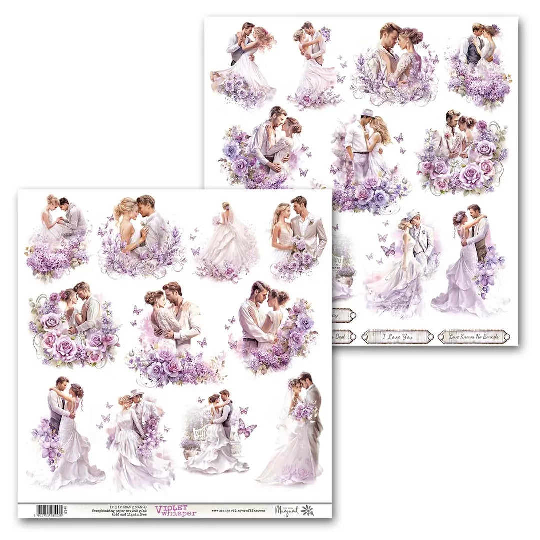 MyCrafTime - Violet Whisper 0915 - 12x12" klippeark