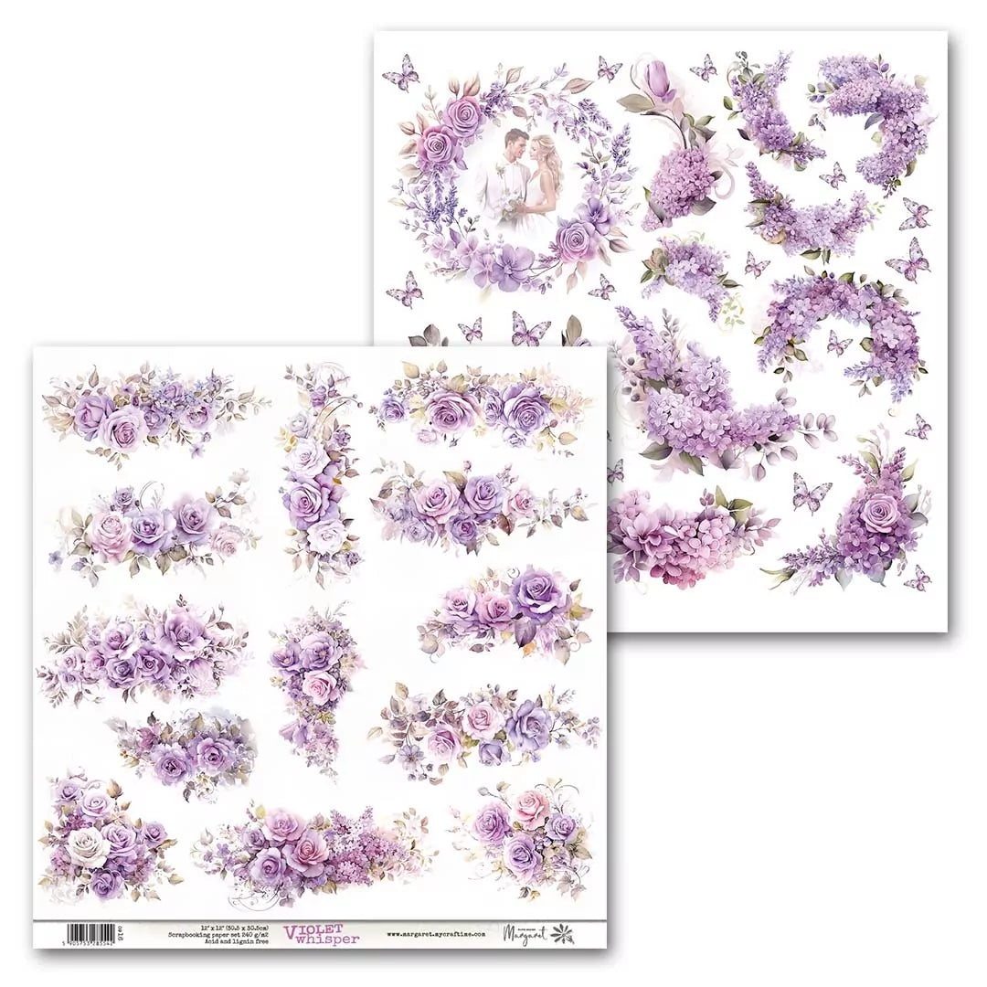 MyCrafTime - Violet Whisper 0916 - 12x12" klippeark