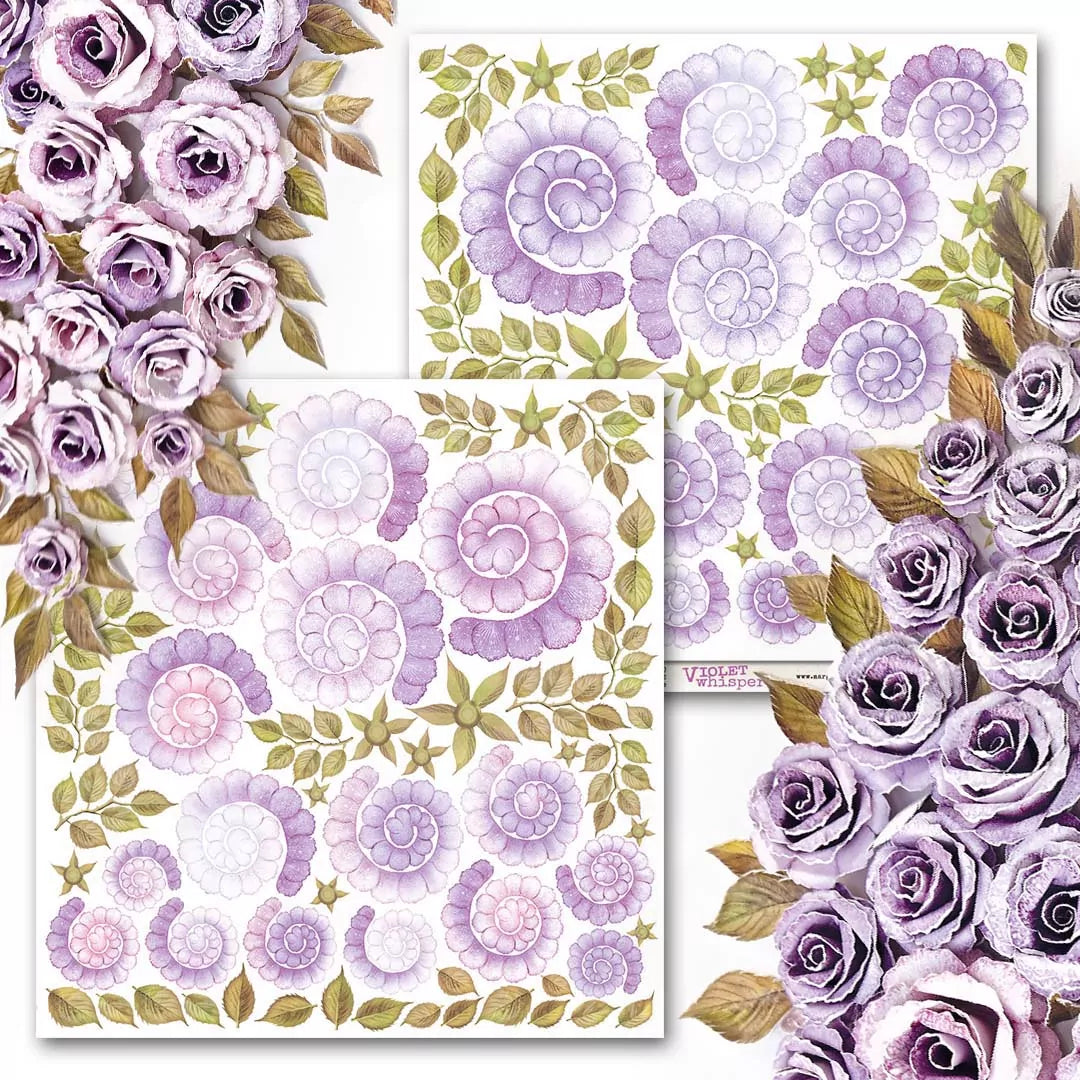 MyCrafTime - Violet Whisper 0917 - 12x12" klippeark