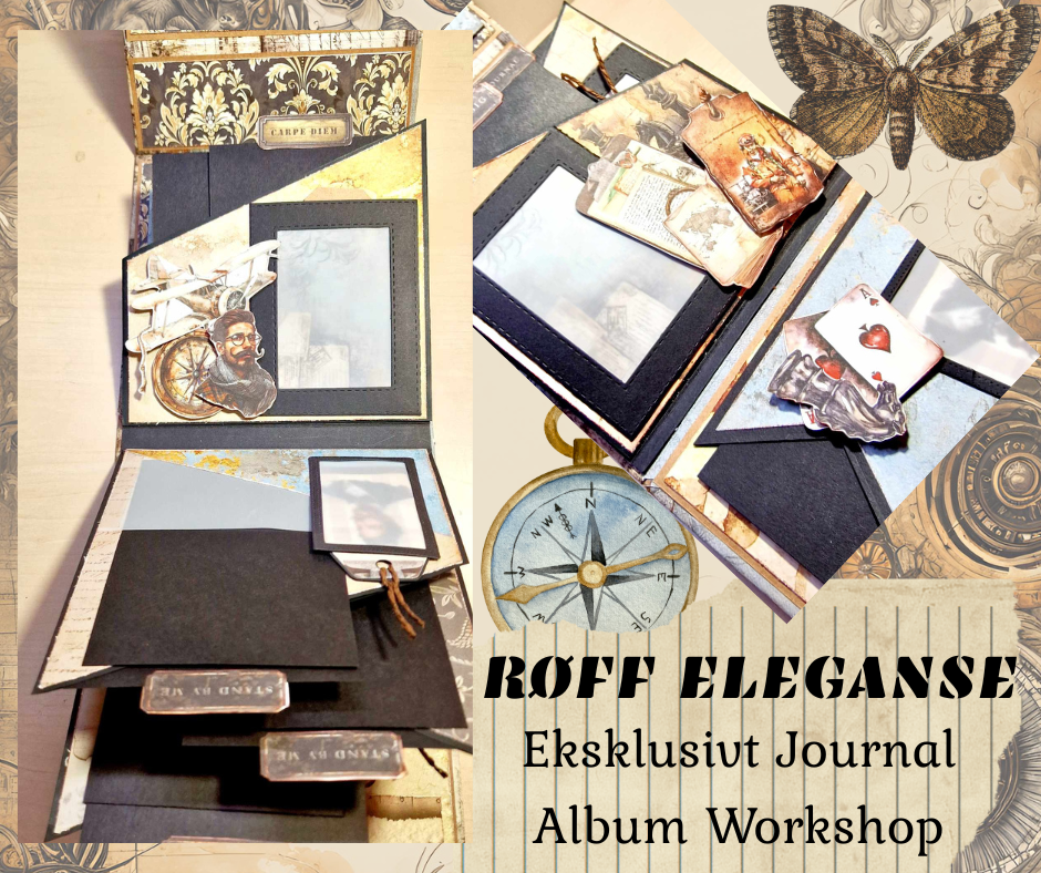Røff Eleganse – Eksklusivt Journal Album Kurs - m/kit