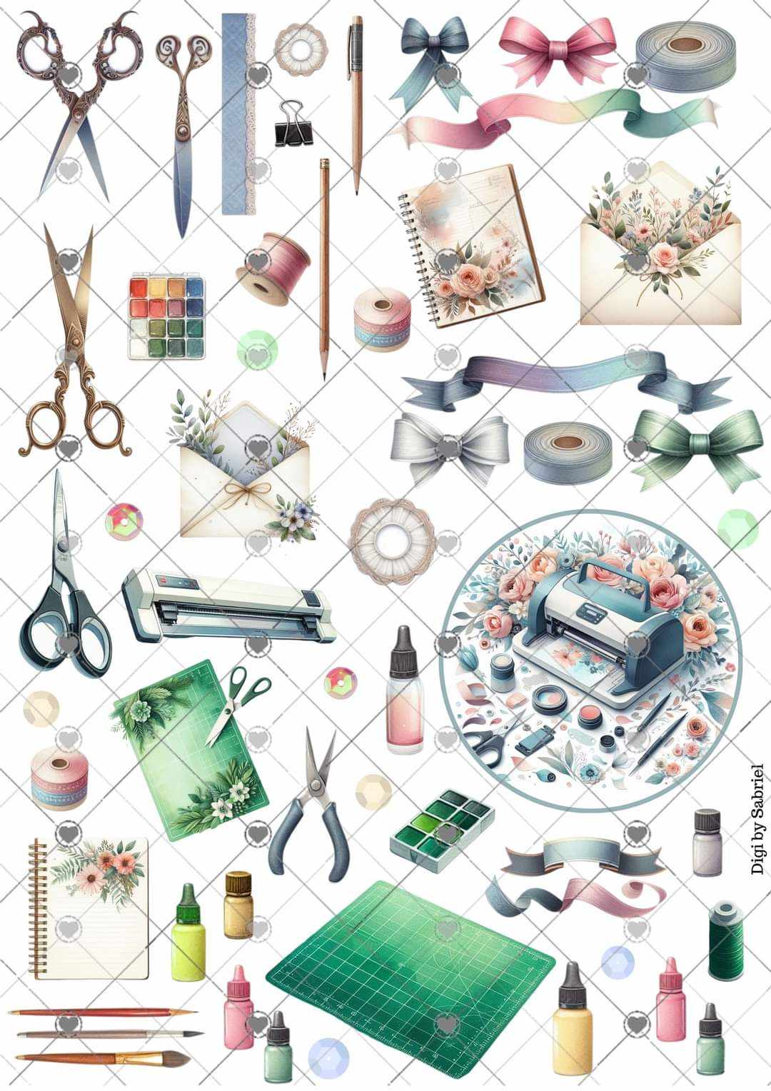 Utklipsark A4 - Scrapbooking