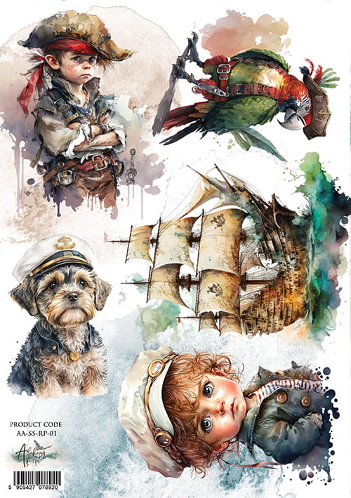 AlchemyOfArt - Rispapir A4 - Underwater