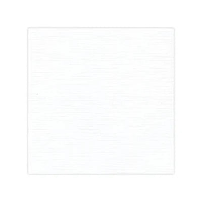 Linnen Kartong - White - 12x12"