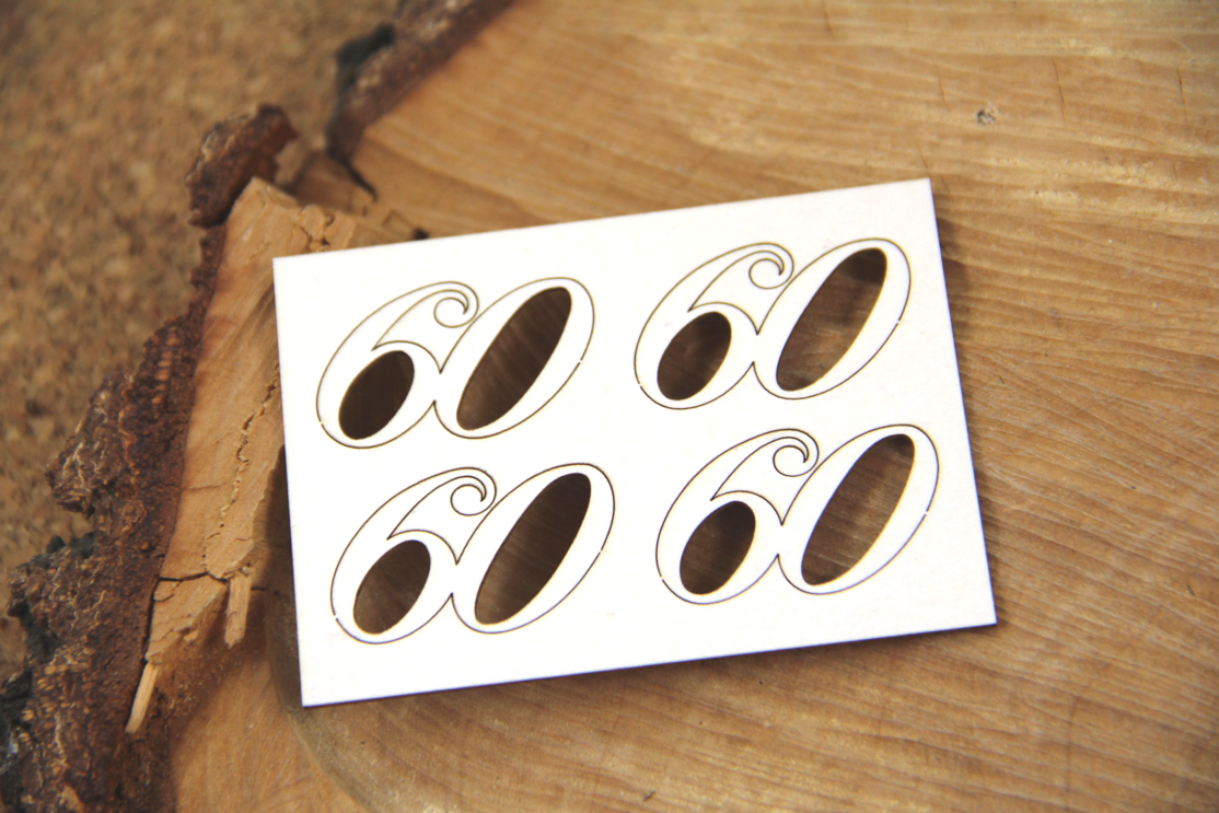 Chipboard - Tall 60 - 4stk