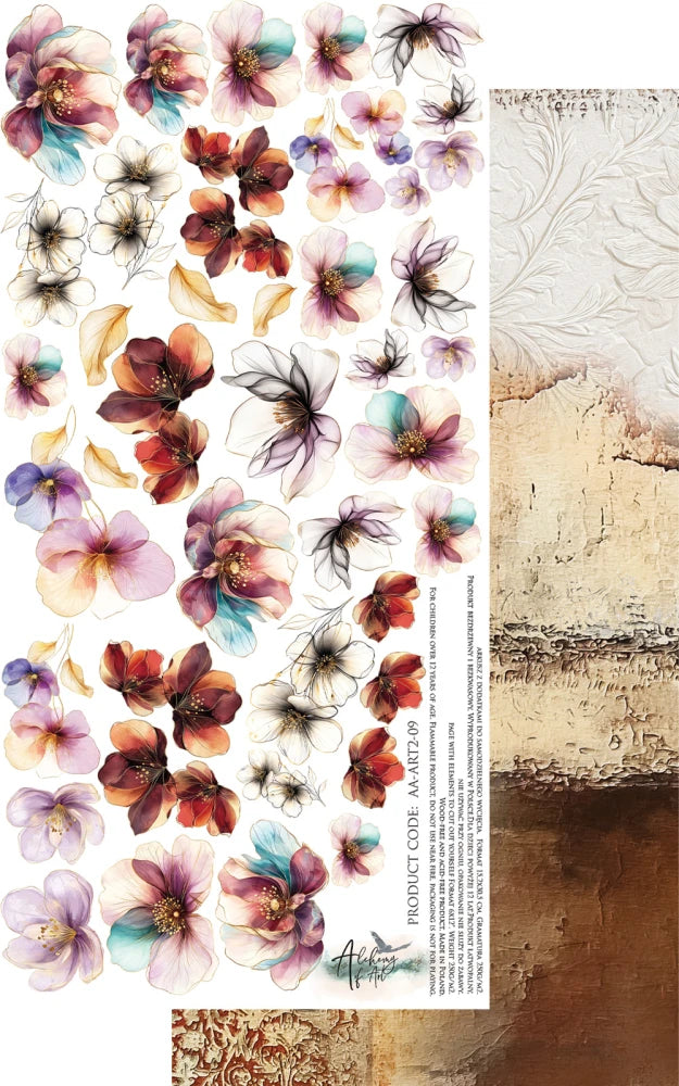 AlchemyOfArt - Art 2 - blomster 6x12"