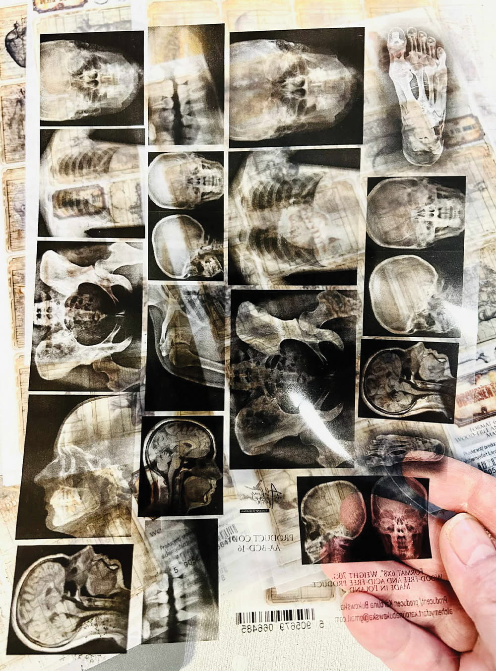 AlchemyOfArt - Behind Close Door - kalkepapir A5 røntgen