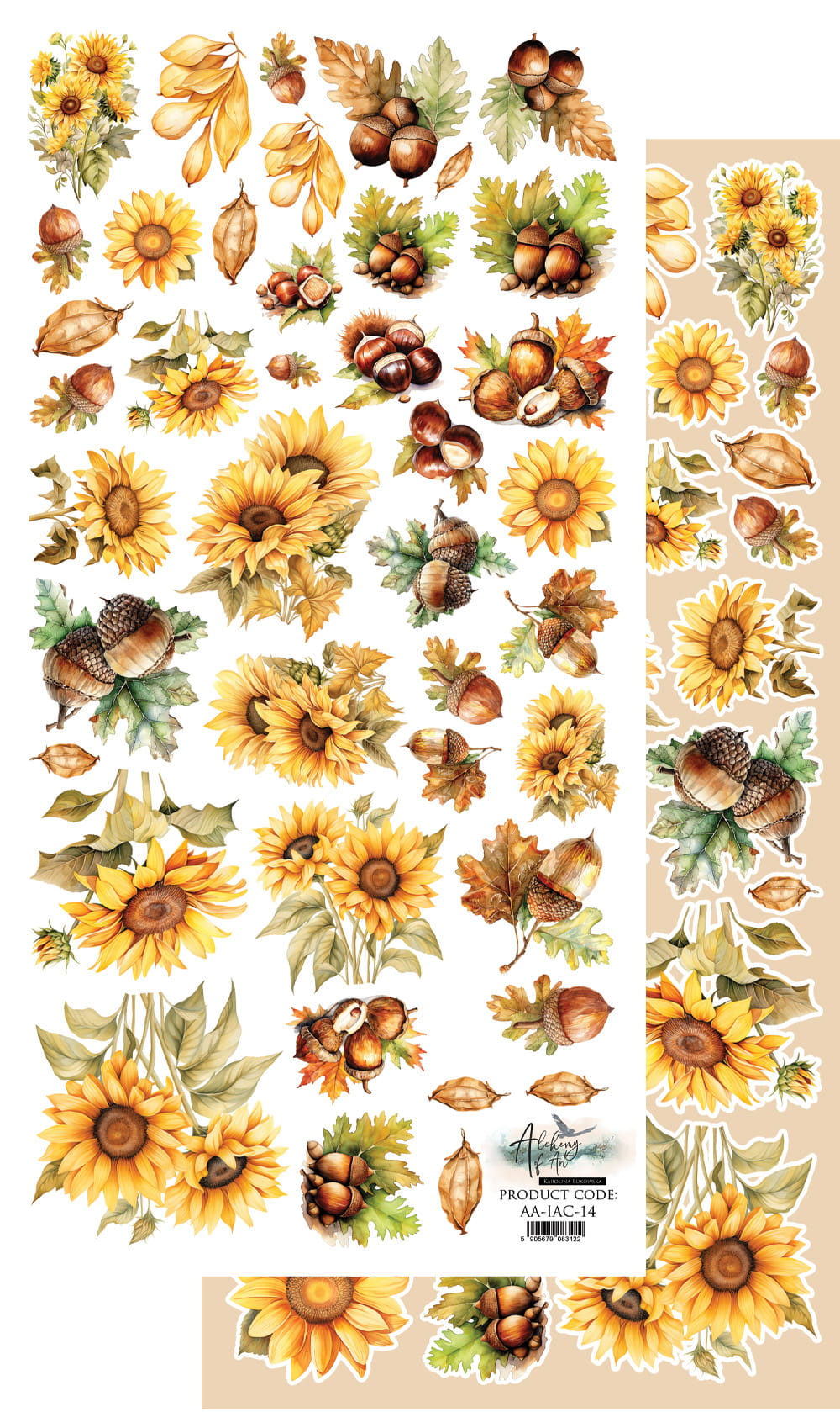 AlchemyOfArt - In Autumn Colors - blomster 6x12"