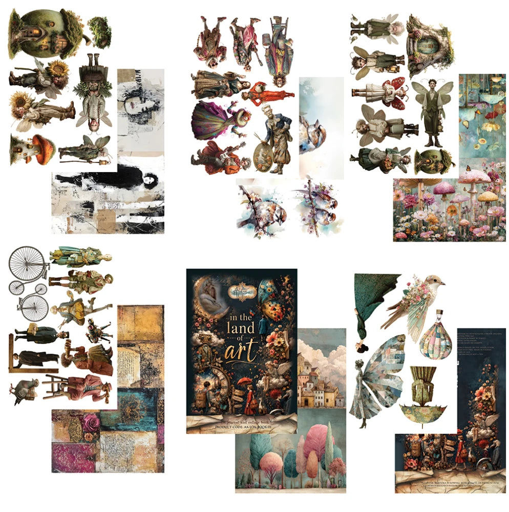 Alchemy of Art – In the Land of Art | Art Journal & Collage Book A4