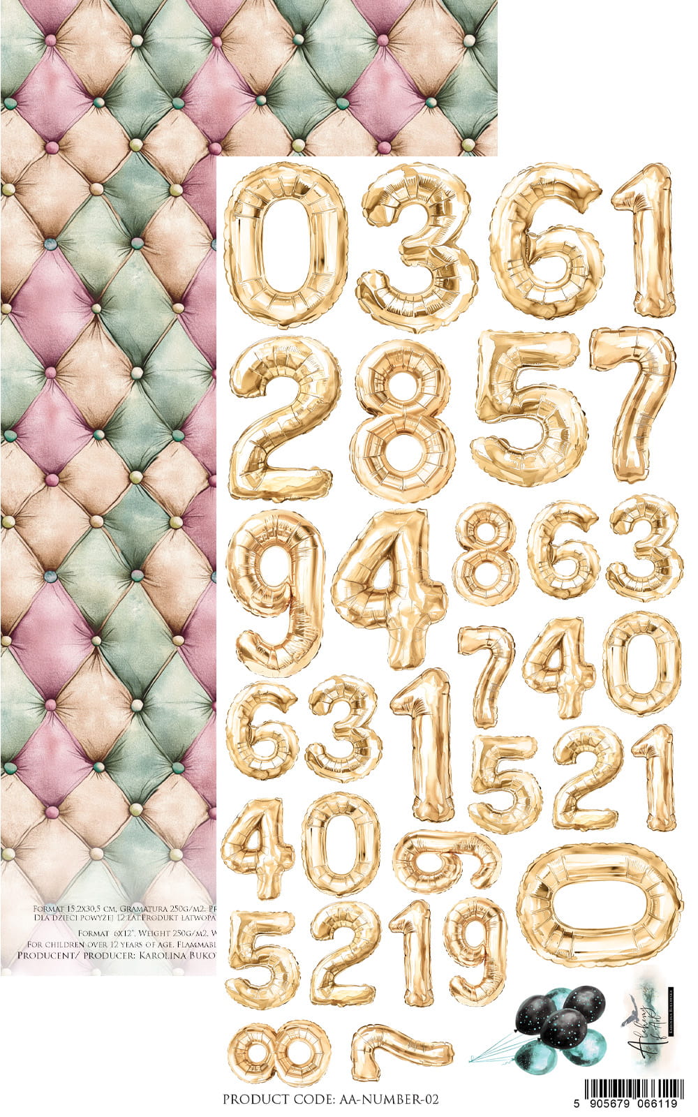 AlchemyOfArt - Dreamy Dreams - Numbers klippeark 02