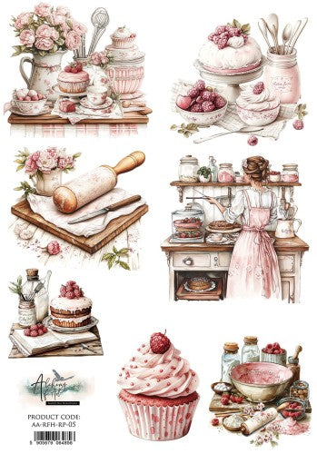 AlchemyOfArt - Rispapir A4 - Recipe for happiness cakes