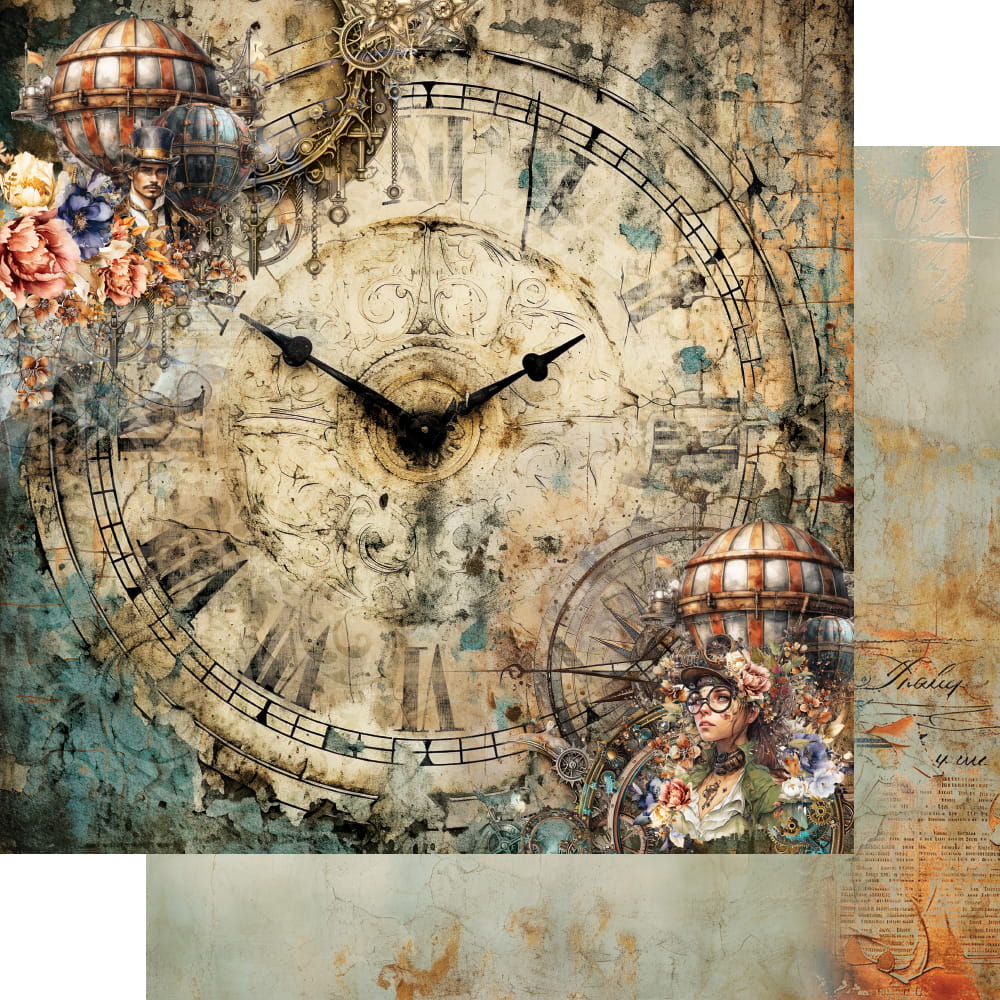AlchemyOfArt - Steampunk Time 6x6"