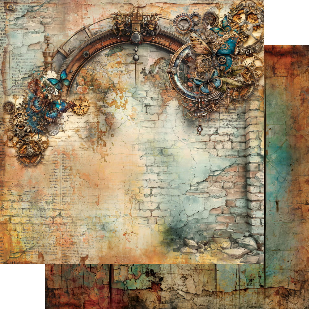 AlchemyOfArt - Steampunk Time 6x6"