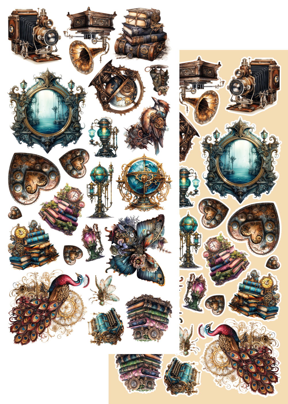 AlchemyOfArt- Steampunk Time - klippeblokk