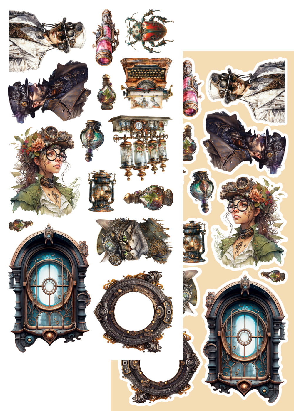 AlchemyOfArt- Steampunk Time - klippeblokk