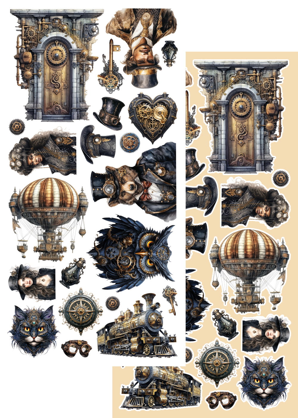 AlchemyOfArt- Steampunk Time - klippeblokk
