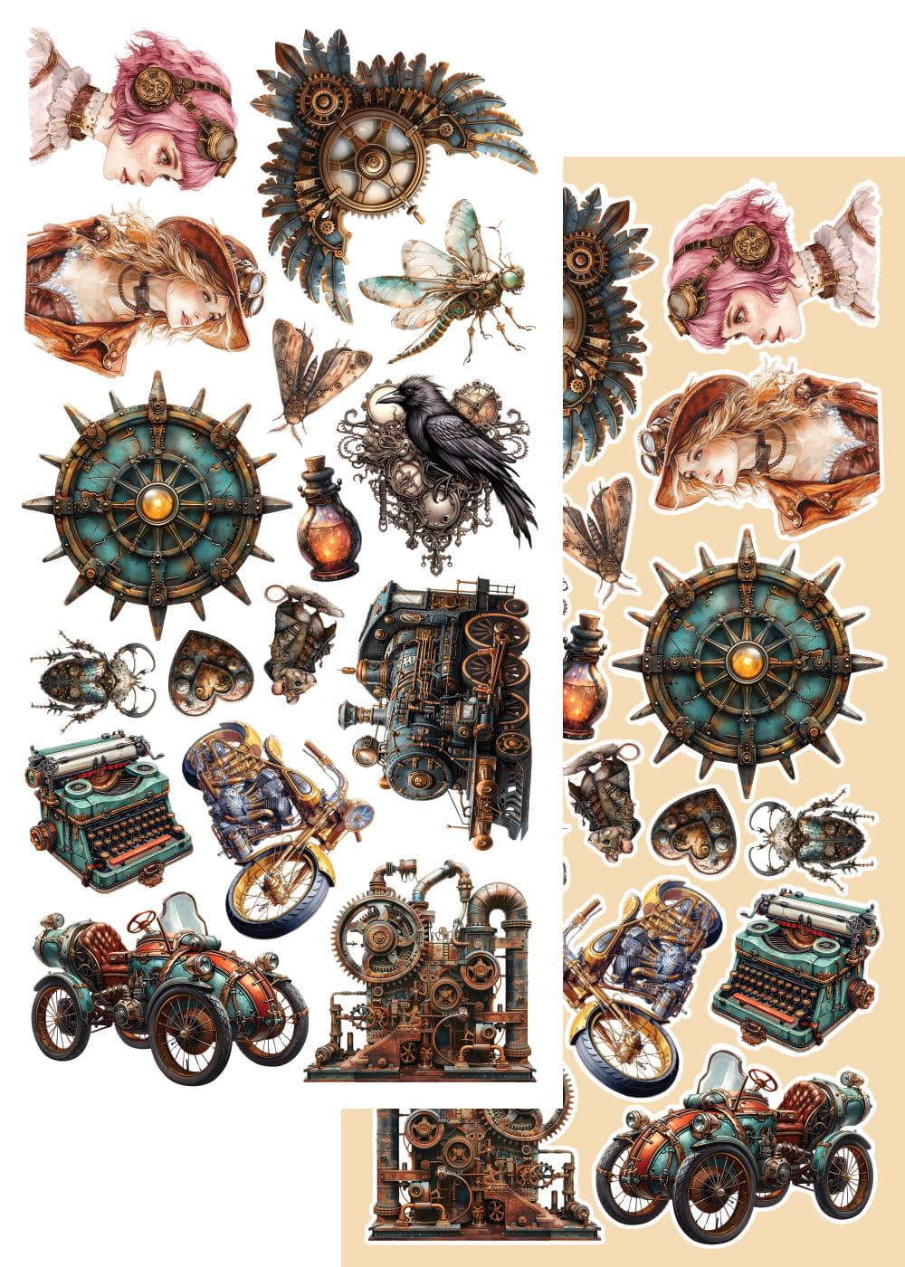 AlchemyOfArt- Steampunk Time - klippeblokk