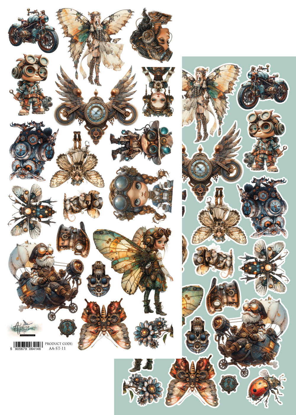AlchemyOfArt- Steampunk Time - klippeblokk