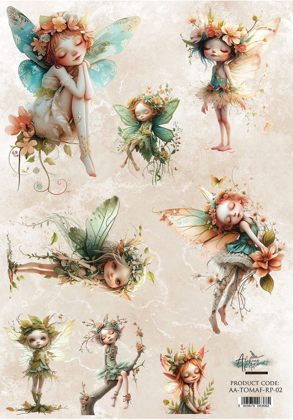 AlchemyOfArt - Rispapir A4 -Fern