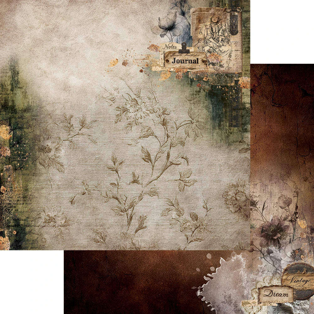 Alchemy of Art – Vintage Botanical – Papirblokk 12x12"