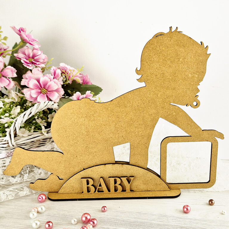 Chipboard HDF - Baby bilderamme
