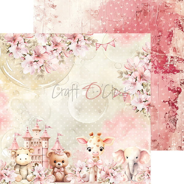 Craft o`clock - Girl & Curl 8x8"mix
