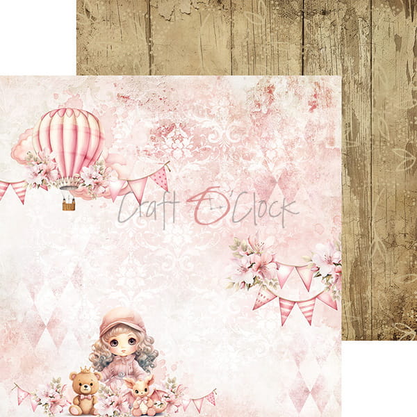 Craft o`clock - Girl & Curl8x8"