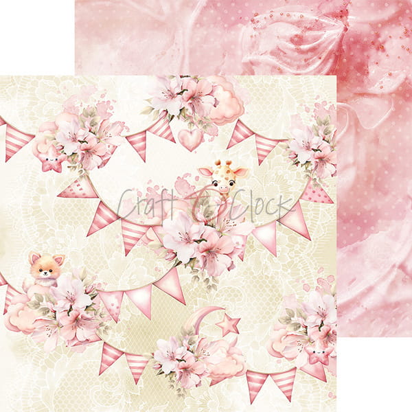 Craft o`clock - Girl & Curl 8x8"mix