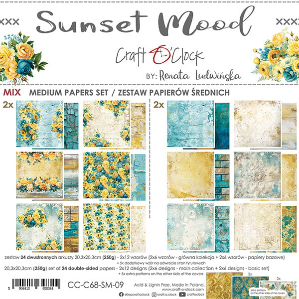 Craft o `clock SUNSET MOOD 8x8 MIX