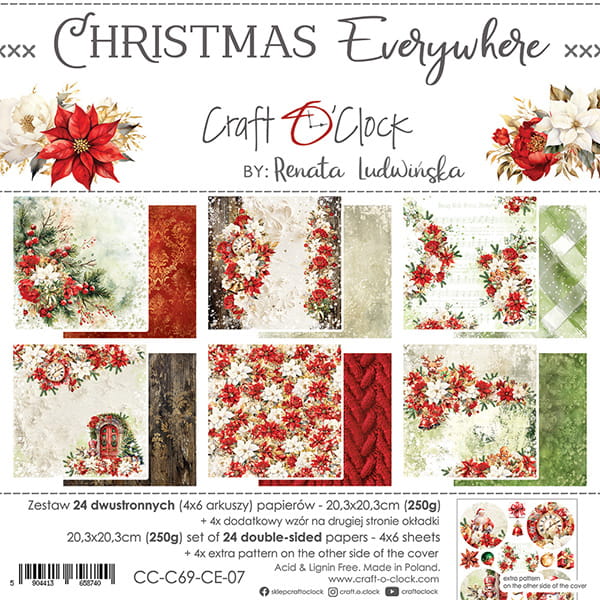 Craft o`clock - Christmas Everywhere 8x8"