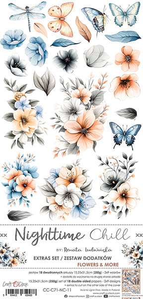 Craft o`clock - Nighttime chill - klippebok Flowers