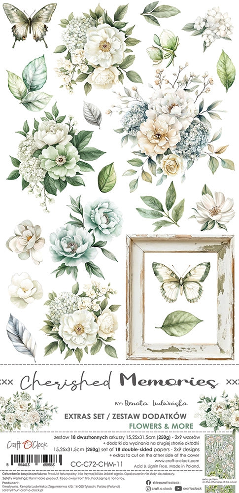 Craft o`clock - Cherished Memories - klippebok flowers&more