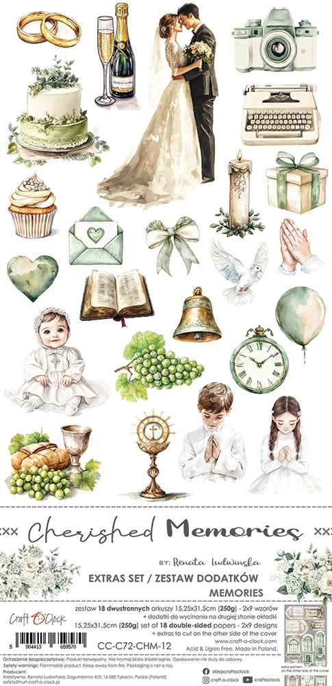 Craft o`clock - Cherished Memories - klippebok Memories