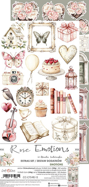 Craft o`clock - Rose Emotion - klippebok Emotion