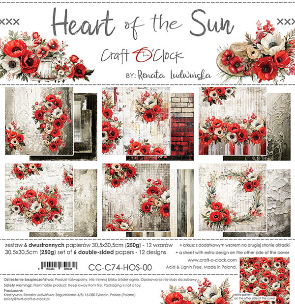 Craft o`clock - Heart of the sun 12x12"