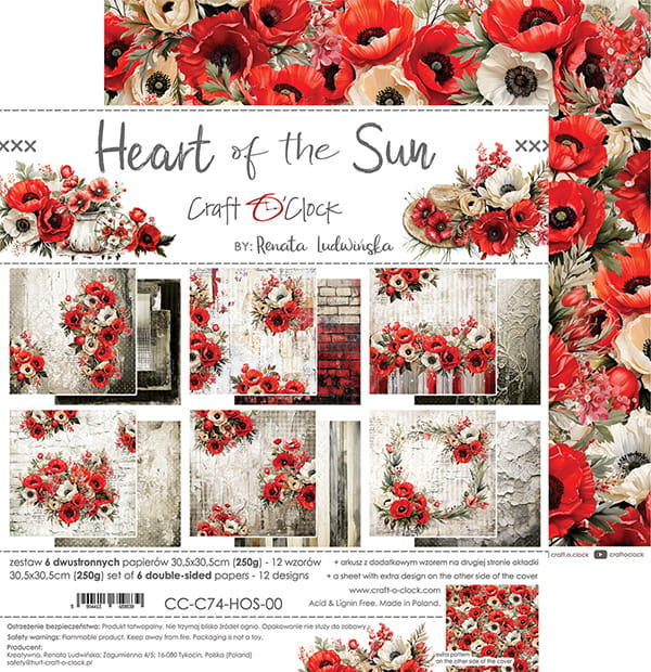 Craft o`clock - Heart of the sun 12x12"
