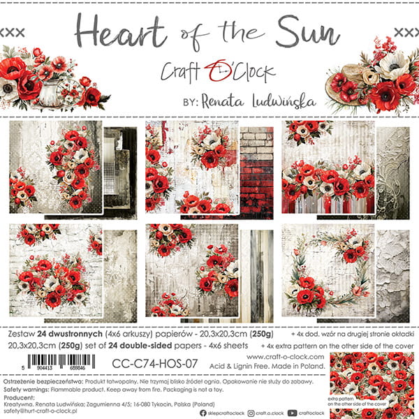 Craft o `clock - Heart of the sun 8x8"
