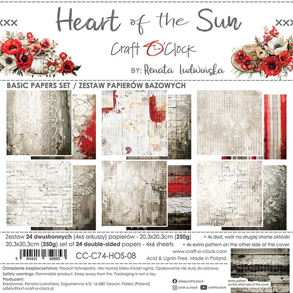 Craft o `clock - Heart of the sun 8x8" - baseark