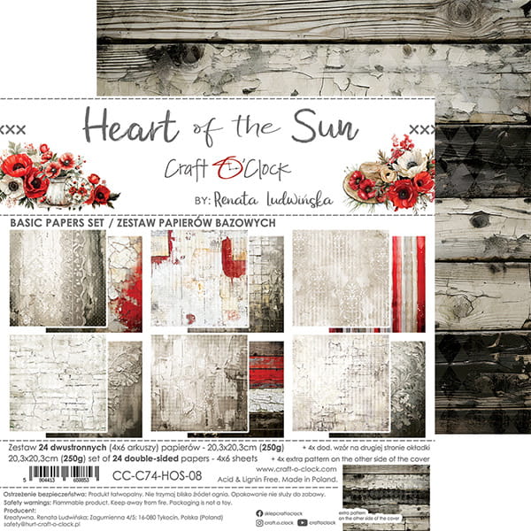 Craft o `clock - Heart of the sun 8x8" - baseark