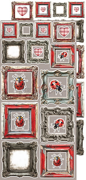 Craft o`clock - Heart of the sun - Heart 6x12"