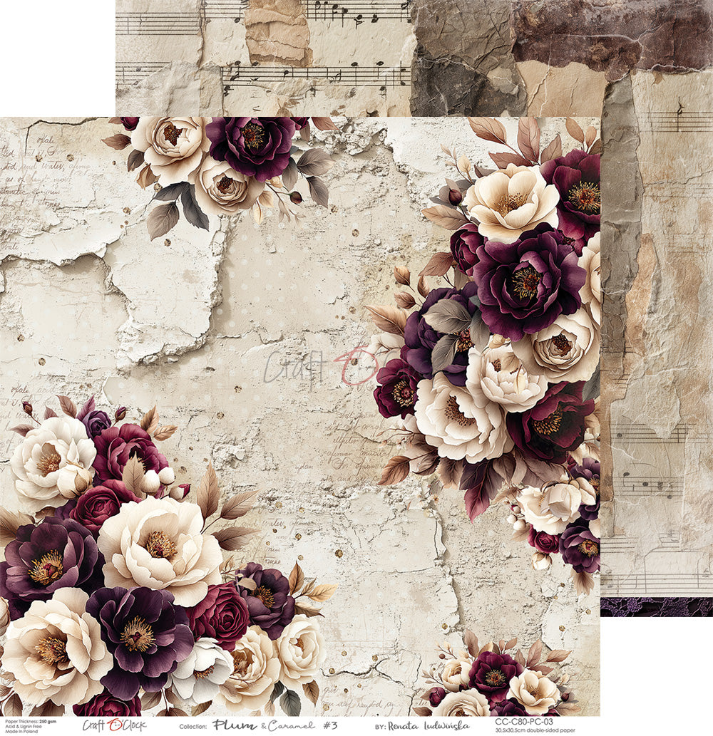 Craft o `clock - Plum & Caramel 12x12"