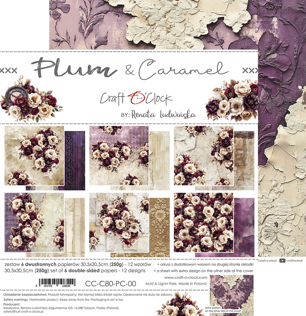 Craft o `clock - Plum & Caramel 12x12"