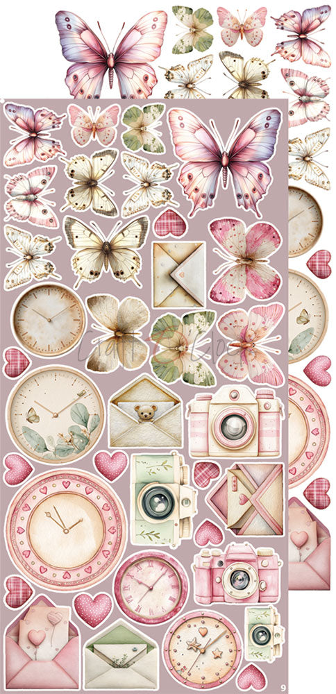 Craft o`clock - Baby Girl Universe - klippeblokk mix