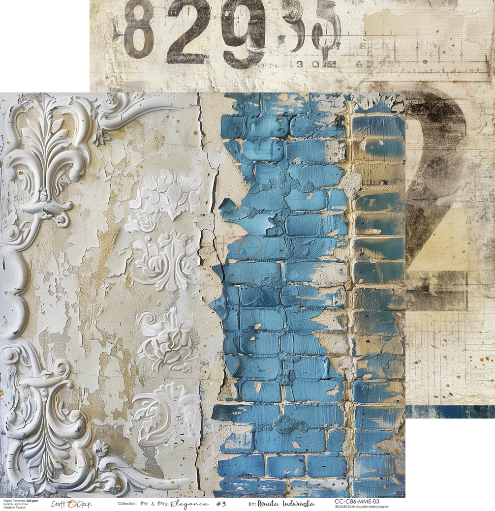 Craft o`clock -Mr. & Mrs Elegance 8x8" mix