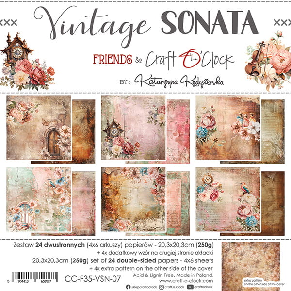 Craft o`clock - Vintage Sonata 8x8" - mix