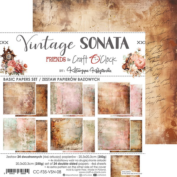 Craft o`clock - Vintage Sonata 8x8" - mix