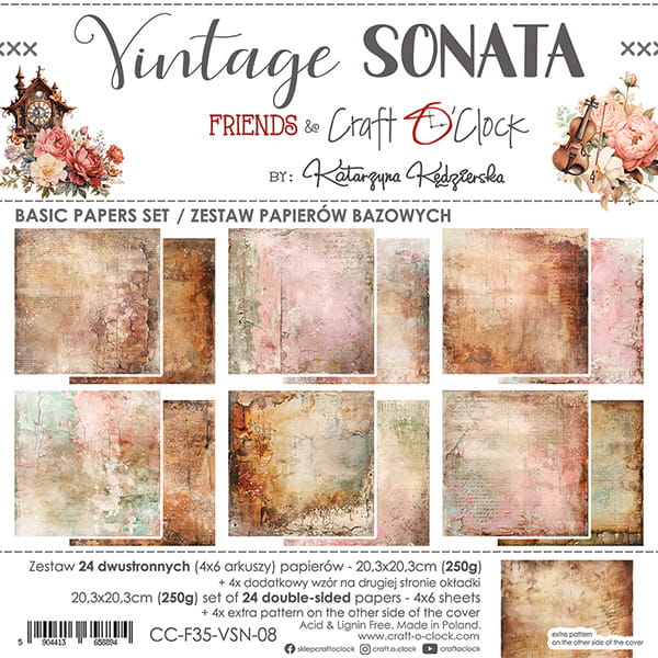 Craft o`clock - Vintage Sonata 8x8" - mix